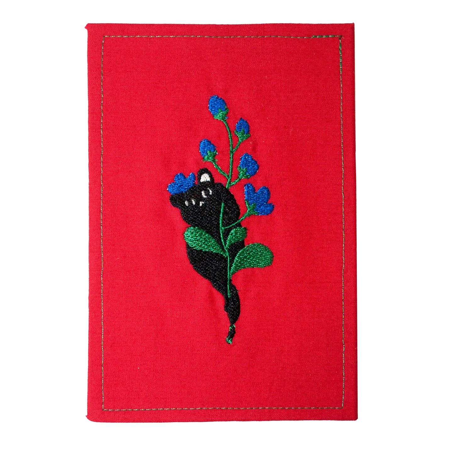 Mothers' Day Fabric Postcard (Red)