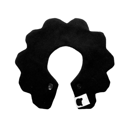 Bomba Stitch Logo Pet Floral Bib (Black/White)