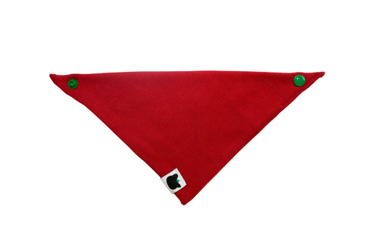 Bomba Stitch Logo Pet Bandana (Red/Green)