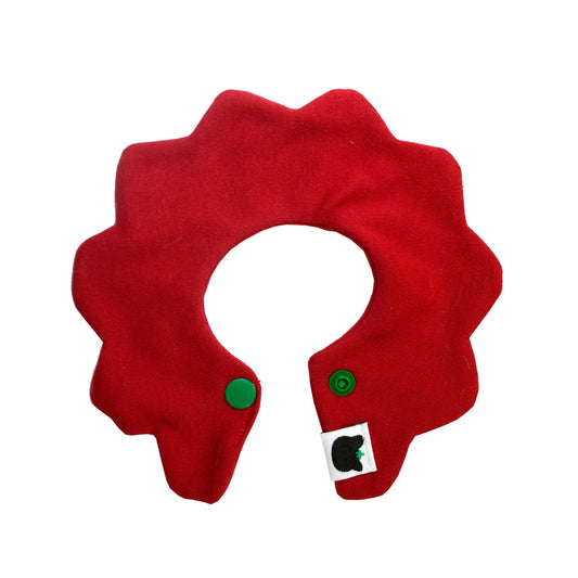 Bomba Stitch Logo Pet Floral Bib (Red/Green)