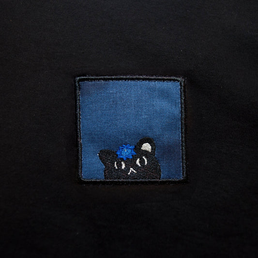 Limited Edition Blueberry Cat T-shirt (Black/Multi)